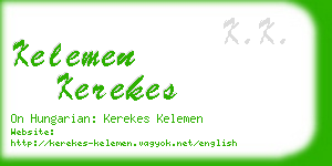kelemen kerekes business card